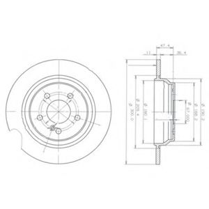 Тормозной диск DELPHI BG3725