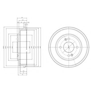 Тормозной барабан DELPHI BF517