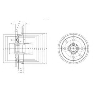 Тормозной барабан DELPHI BF518