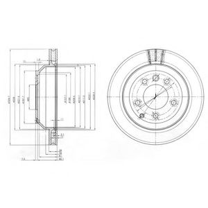Тормозной диск DELPHI BG3775C