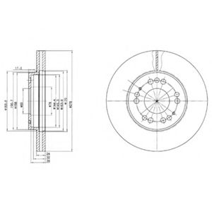 Тормозной диск DELPHI BG2765