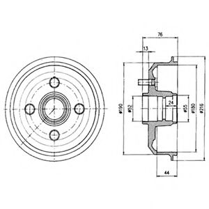 Тормозной барабан DELPHI BF229