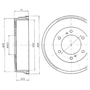 Тормозной барабан DELPHI BF241