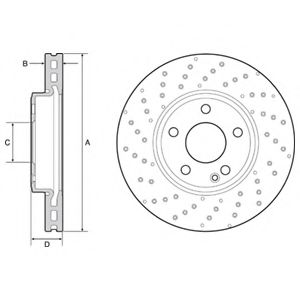 Тормозной диск DELPHI BG4657C