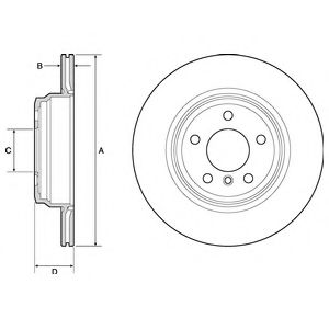 Тормозной диск DELPHI BG4665C