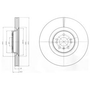 Тормозной диск DELPHI BG9060C