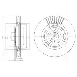 Тормозной диск DELPHI BG9073C