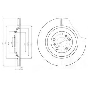 Тормозной диск DELPHI BG4292C