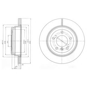 Тормозной диск DELPHI BG4243C