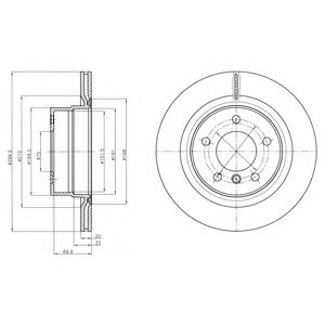 Тормозной диск DELPHI BG4293C