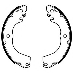 Тормозные колодки барабанные DELPHI LS2104