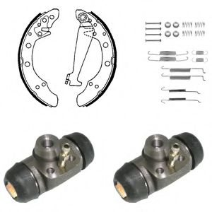 Тормозные колодки барабанные DELPHI KP1063