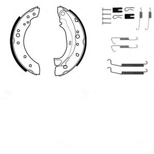 Тормозные колодки барабанные DELPHI KP1089