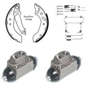 Тормозные колодки барабанные DELPHI KP924