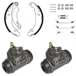 Тормозные колодки барабанные DELPHI KP950