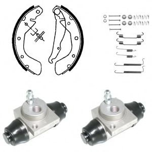 Тормозные колодки барабанные DELPHI KP968