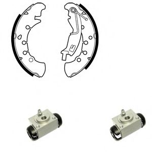 Тормозные колодки барабанные DELPHI KP1099