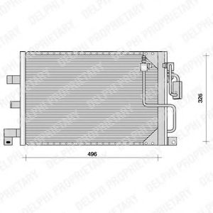 Радиатор кондиционера delphi TSP0225067