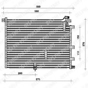 Радиатор кондиционера delphi TSP0225069