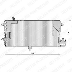 Радиатор кондиционера DELPHI TSP0225073