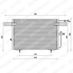 Радиатор кондиционера DELPHI TSP0225083