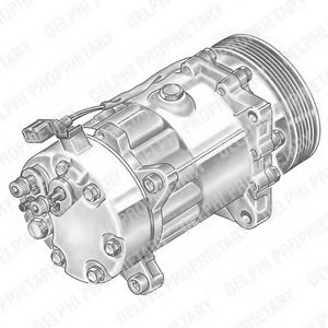 Компрессор кондиционера DELPHI TSP0155060