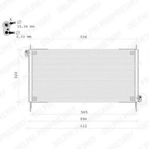 Радиатор кондиционера delphi TSP0225109