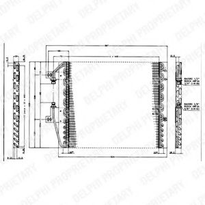 Радиатор кондиционера delphi TSP0225163