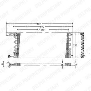Радиатор кондиционера delphi TSP0225164