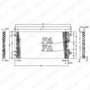 Радиатор кондиционера delphi TSP0225166