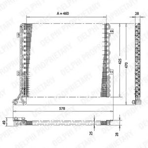 Радиатор кондиционера delphi TSP0225167