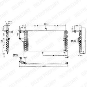 Радиатор кондиционера delphi TSP0225174