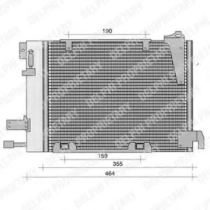 Радиатор кондиционера DELPHI TSP0225221