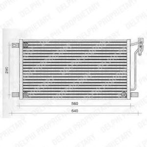 Радиатор кондиционера DELPHI TSP0225236