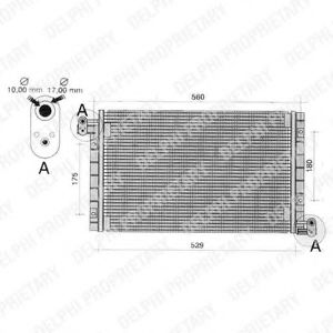 Радиатор кондиционера delphi TSP0225262