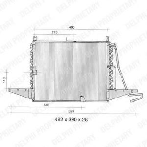 Радиатор кондиционера FORD 1018381