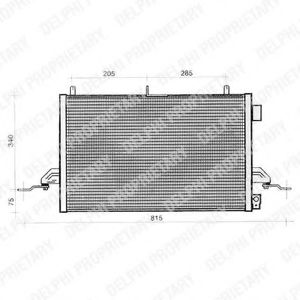 Радиатор кондиционера delphi TSP0225276