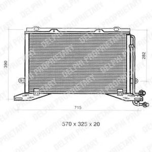 Радиатор кондиционера DELPHI TSP0225330