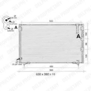Радиатор кондиционера delphi TSP0225389
