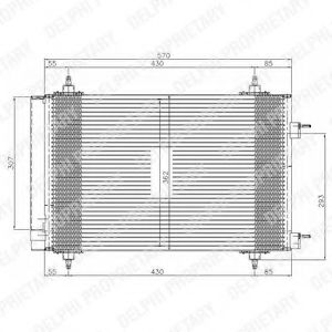 Радиатор кондиционера DELPHI TSP0225549
