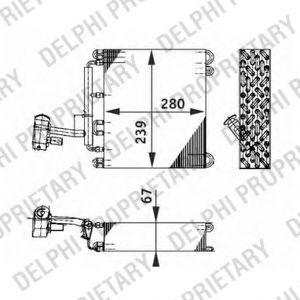 Испаритель кондиционера RENAULT 7701 042 182