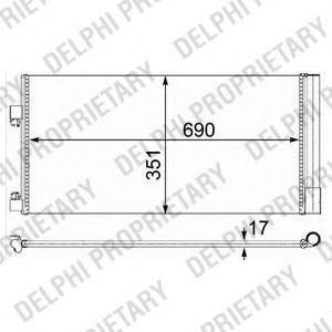 Радиатор кондиционера DELPHI TSP0225638