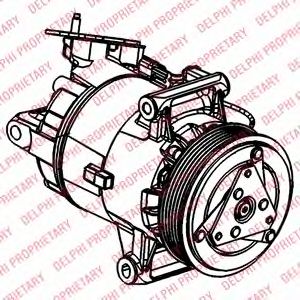 Компрессор кондиционера DELPHI TSP0155927