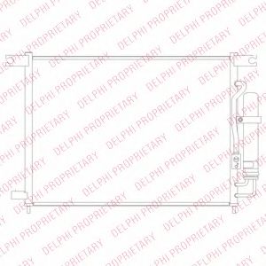 Радиатор кондиционера DELPHI TSP0225694