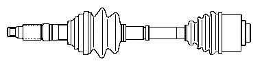 Полуось в сборе SUBARU 28091AA043