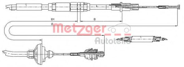 Трос сцепления METZGER 10.3149