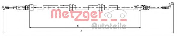 Трос ручного тормоза METZGER 10.7394