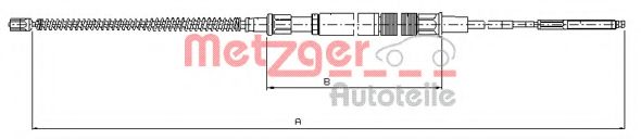 Трос ручного тормоза METZGER 10.7409