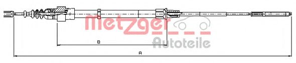 Трос ручного тормоза METZGER 10.7491