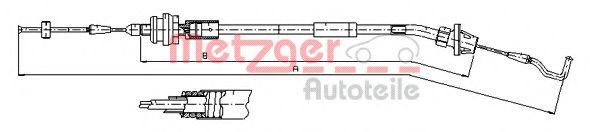 Тросик газа METZGER 11.1624